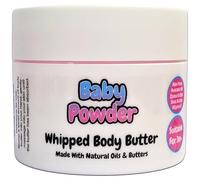 Baby Powder Whipped Body Butter - 150g - Natural Oils and Butters - Calm & Relaxing Scent - Vegan Friendly - Puddle of Wax - Made in the UK