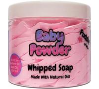 Baby Powder Whipped Soap Body Wash - 150g - Natural Oils and Kaolin Clay - Calm & Relaxing Scent - Vegan Friendly - Puddle of Wax - Made in the UK