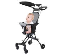 Baby Pram | 90 cm Compact Pram | Compact Travel System | Foldable Toddler Bugy with Two-Way Seat & Removable Hood, Lightweight & Sturdy Made of Aluminium, Ideal for Travel & Daily Use
