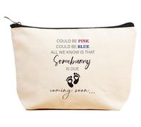 Baby Pregnancy Announcement Gifts-Promoted to Grandma,Aunt,Godmother-Baby Coming Soon-New Baby Reveal Gifts for Mom Sister Friends-Mothers Day Christmas Gift-Makeup Bag,Cosmetic Pouch,Travel Case
