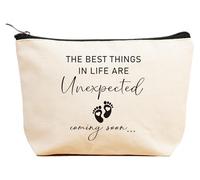 Baby Pregnancy Announcement Gifts-Promoted to Grandma,Aunt,Godmother-Baby Coming Soon-New Baby Reveal Gifts for Mom Sister Friends-Mothers Day Christmas Gift-Makeup Bag,Cosmetic Pouch,Travel Case