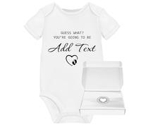 Baby Pregnancy Announcement Personalised Baby Grows Coming Soon Reveal Vest Onesie Ideas Due 2025 2026 Daddy or Grandparents Vests With Box
