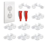 BABY PROOF ME - Baby proof socket covers, provide shock prevention and easy installation, safe and secure plastic socket covers for power sockets (48 x