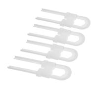 Baby Proofing Cabinet Locks for Kitchen Cabinet Doors, 4pcs White Abs | Easy to Use Versatile Design, Back to School Decor for Home Organisation and Safety
