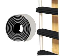 Baby Proofing Corner Guards with Adhesive 78.7x3 Inch Bunk Bed Ladder Pads Cut-Free Soft Foam Fireplace Baby Proofing No Residue for Furniture Sharp Edge Corner Crib Guard Baby Proofing Bla