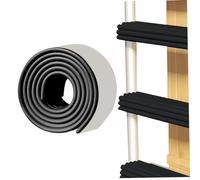 Baby Proofing Corner Guards with Adhesive 78.7x3 Inch Bunk Bed Ladder Pads Cut-Free Soft Foam Fireplace Baby Proofing No Residue for Furniture Sharp Edge Corner Crib Guard Baby Proofing Black.