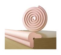 Baby Proofing Edge Protector,2m And 4corners,Pre-Taped Foam Safety Edge And Corner Guard,Table Edge Protectors For Kids,Suitable For Coffee Table Furniture Fireplace Sharp Corners (Pink)