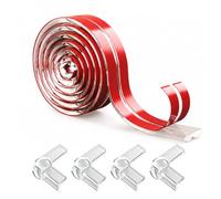 Baby Proofing Edge Protector, 2m Clear Silicone Strip & 4 Corner Protectors