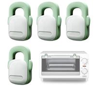 Baby Proofing Oven Lock, 4 Pieces Baby Safety Lock for Oven, Oven Locks Child Safety, Baby Safety Oven Door Lock, Easy to Install, Prevent Baby from Opening Ovens and Getting Burnt Or Hurt