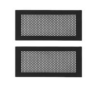 Baby Proofing Soft Silicone Vent Cover for Home Wall Ceiling Floor Register, Child Proof Floor Air Vent Deflector Cover, Catches Debris Hair & Prevents Creepy Crawlies (Black)