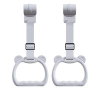 Baby Pull Up Rings - 2-Piece Cot Hangable Ring Set with Adjustable Straps, Durable Nylon Construction for Secure Grip, Supports Early Standing and Walking Practice | Training Tool for