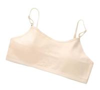 Baby Pullover Boys 68 Crop Top Bra Girls Seamless Sports Bra Training White Teen Bra Camisole Style Lightweight Seamless Kids Underwear Small Girls, beige, 10-14 Jahre
