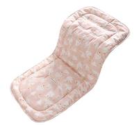 Baby Pushchair Seat Liners, Pram Liner Summer Cooling 100% Cotton Baby Stroller Liner Pad Seat Cover Padded Universal Seat Cushion Pad Stroller (Swan, 30.71" x 12.99")