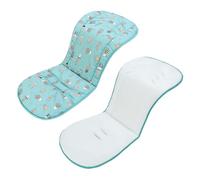 Baby Pushchair Seat Liners,Universal 3D Mesh Breathable Double-Sided Pram Seat Liner,Baby Stroller Liner Pad Seat Cover Seat Cushion for Toddler Infant,Reversible,37x80cm(Blue Cactus)