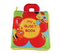 Baby Quiet Book - Ultra Soft Touch and Feel Cloth Book, 3D Fabric Busy Book Activity Toy for Toddler, Learning to Sensory Book, with Portable Zipper