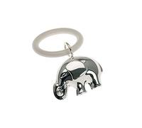 Baby Rattle Elephant on Teething Ring Silver-Plated