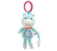 Baby Rattle Toy Set, Plush Giraffe, Zebra and Animals Handbells with Teether, Developmental Toys for Newborn (Fawn 563)