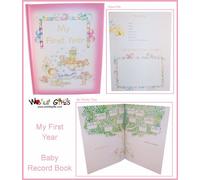 Baby Record Book - My First Year - Girl