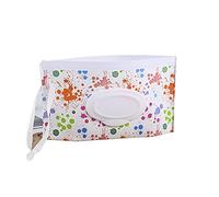 Baby Refillable Wet Wipe Dispenser for Diaper Bag Lightweight Travel Wipes Dispenser Cases (Color Graffiti)