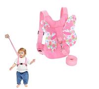 Baby Reins Reins Walking Harness Butterfly Wings Toddler Walking Harness Baby Toddler Walking Harness Walking Reins for Toddlers Girls and Boys Toddler Reins for Walking 1-3 Years(Pink)