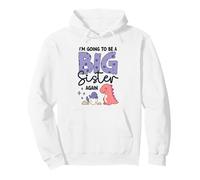 Baby Reveal Dinosaur - I’m Going to Be a Big Sister Again Pullover Hoodie
