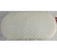BABY REX ® Moses Basket Mattress 69 x 30 x 4cm Thick Oval Shaped