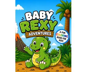 Baby Rexy's Adventures: A Cute Dinosaur Coloring Book for Kids Ages 3-8