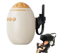 Baby Rocker, Baby Vibrating Soother Gently Rocks Any Stroller or Pram, White Noise Sound Machine with 11 Sounds, Rechargeable Stroller Rocker with Bluetooth Speaker for Home, Travel