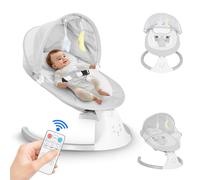 Baby Rocking Chair Electric Bluetooth Baby Swing Sleeping Cradle Grey