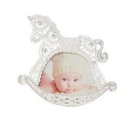 Baby Rocking Horse Christening Photo Frame 3' x 4' Diamante with Lace Effect 4833