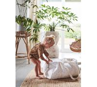 Baby Roll Changing Bag in Cotton Gauze white/print