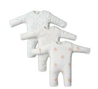 Baby Romper - Baby grows Sleepsuits Pack of 3 Rompers Long Sleeve Unisex, Cotton Jumpsuit (ABC, Sun, Banana, 0-3 Months)