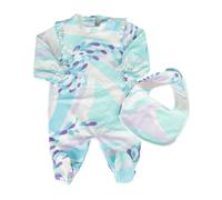 Baby Romper with Bib Set- unisex- Pucci- Kids Sets- Multicolor- 3 M- Kids 3 M