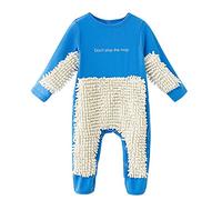 Baby Rompers Newborn Girls Boys Zipper Hooded Jumpsuit Plush Cartoon Sleepsuits Winter Warm Outerwear Sleepwear Clothing Gift Outfits 0-12 Months Blue