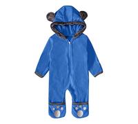 Baby Rompers Newborn Winter Hooded Romper Autumn Flannel Cotton Pajamas for Unisex Toddler Halloween Costume Cartoon Outfits 0-12 Months Blue