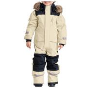 Baby Rompers Newborn Winter Hooded Romper Fleece Snowsuit Jumpsuit Coat Outwear for Unisex Boy Girl Clothes Cartoon Outfits 0-12 Months Beige