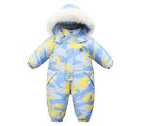 Baby Rompers Newborn Winter Hooded Romper Girls Boys Plush Jumpsuit Cotton Pajamas Warm Outerwear Sleepwear Boy Girl Clothes Infant Outfit Camouflage