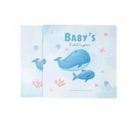 Baby ’ s First Year Memory Album Track Milestones Photos Handprints Pages Ideal New Parent Gift Growth Journal for Newborn Handprints