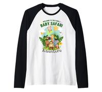 Baby Safari Adventure - Baby Shower Party Family Matching Raglan Baseball Tee