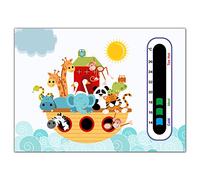 Baby Safe Ideas Animal Ark Nursery Room Thermometer - Using Latest Easy Read Colour Changing Technology