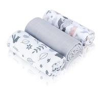 Baby Safe Muslin Cloths for Baby 80x70 cm 100% Organic Cotton Muslin Burp Cloths for Sensitive Skin & Ultra Soft, Breathable & Absorbent|Pattern 6
