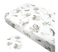 Baby Safe Next To Me Fitted Sheet Crib Mattress Protector 120 x 60 cm, 100% Organic Cotton OEKO-TEX Certified Mattress Protector Children|Koala