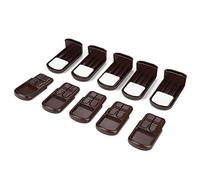Baby Safety Cabinet Locks, 5Pcs Drawer Door Locks for Kids with Adhesive Tapes, Prevent Accidental Opening for Home Kitchen Cupboard (Brown