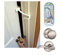 Baby Safety Door Locks for Children (2-in-1) - Easy Install in Seconds - Superior Child & Baby Safety Locks with Finger Guards for Doors - Kids & Baby Door Stopper - by Door Monkey