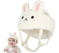Baby Safety Helmet Adjustable Anti-Collision Soft Cute Cartoon Bunny Baby Head Protector for Crawling Walking, Kids Helmet