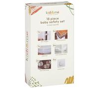 Baby Safety Set 18pc - Includes: 1 X Door Stopper, 4 X Corner Protector, 1 X Toilet Lock, 6 X Mutli-Purpose Latch, 2 X Oven Knob Cover, 4 X Socket Cover