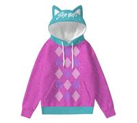 Baby Saja Hoodie Anime Baby Saja Cosplay Costume Cute Cat Ear Sweatshirt Oversized Saja Figure Printed Long Sleeve Pullover Hooded