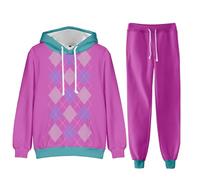 Baby Saja Hoodie Two Piece Set Anime Baby Saja Cosplay Costume Mystery Figure Printed Sweatshirts Pants Set Harajuku Tracksuit for 110-160cm