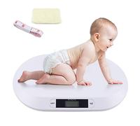 Baby Scale 20KG Digital Home Electronic Weighing Scale Baby Weight Scale Pediatric Weight Tracker Digital LCD Infant Use for Baby Pets Child Adult White