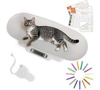 Baby Scales for Weighing - Digital Pet Scales with Tape Measure - Puppy Weighing Scales for Babies, Pets, Cat and Dog or Small Animals | with Collars and Record Keeping Charts | Capacity up to 66 lb